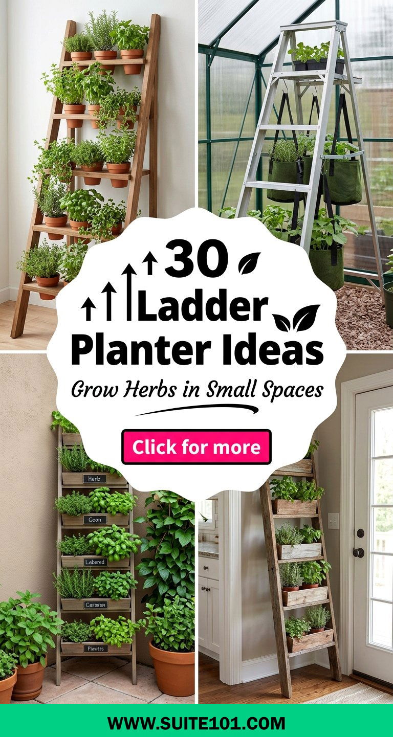 30 Ladder Planter Ideas to Grow More Herbs in Small Spaces - 30 Ladder Planter Ideas to Grow More Herbs in Small Spaces