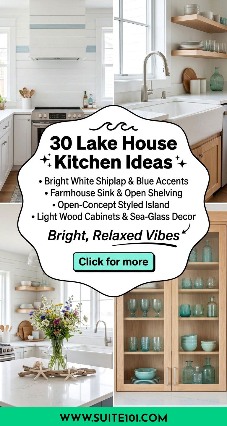 30 Lake House Kitchen Ideas for a Bright Relaxed Lakeside Home - 30 Lake House Kitchen Ideas for a Bright, Relaxed Lakeside Home