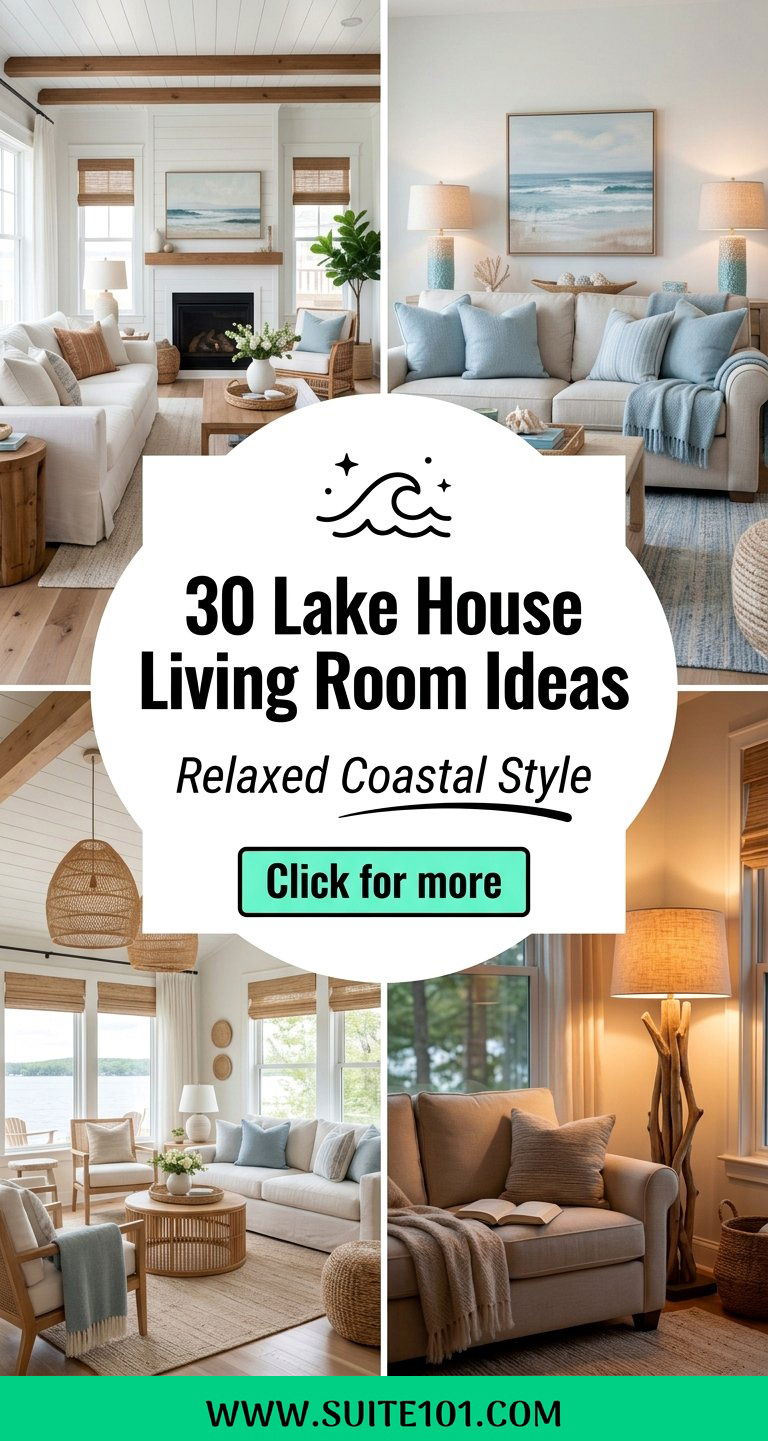 30 Lake House Living Room Ideas For Relaxed Coastal Style - 30 Lake House Living Room Ideas For Relaxed Coastal Style