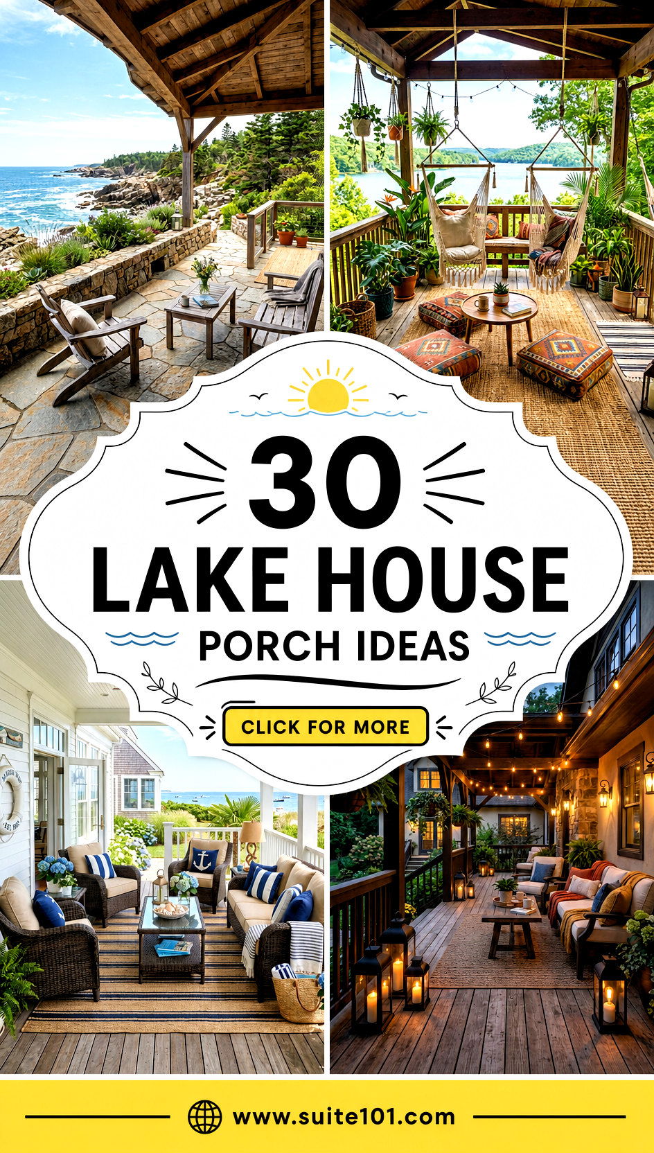 30 Lake House Porch Ideas for Cozy Outdoor Hangouts and Views - 30 Lake House Porch Ideas for Cozy Outdoor Hangouts and Views