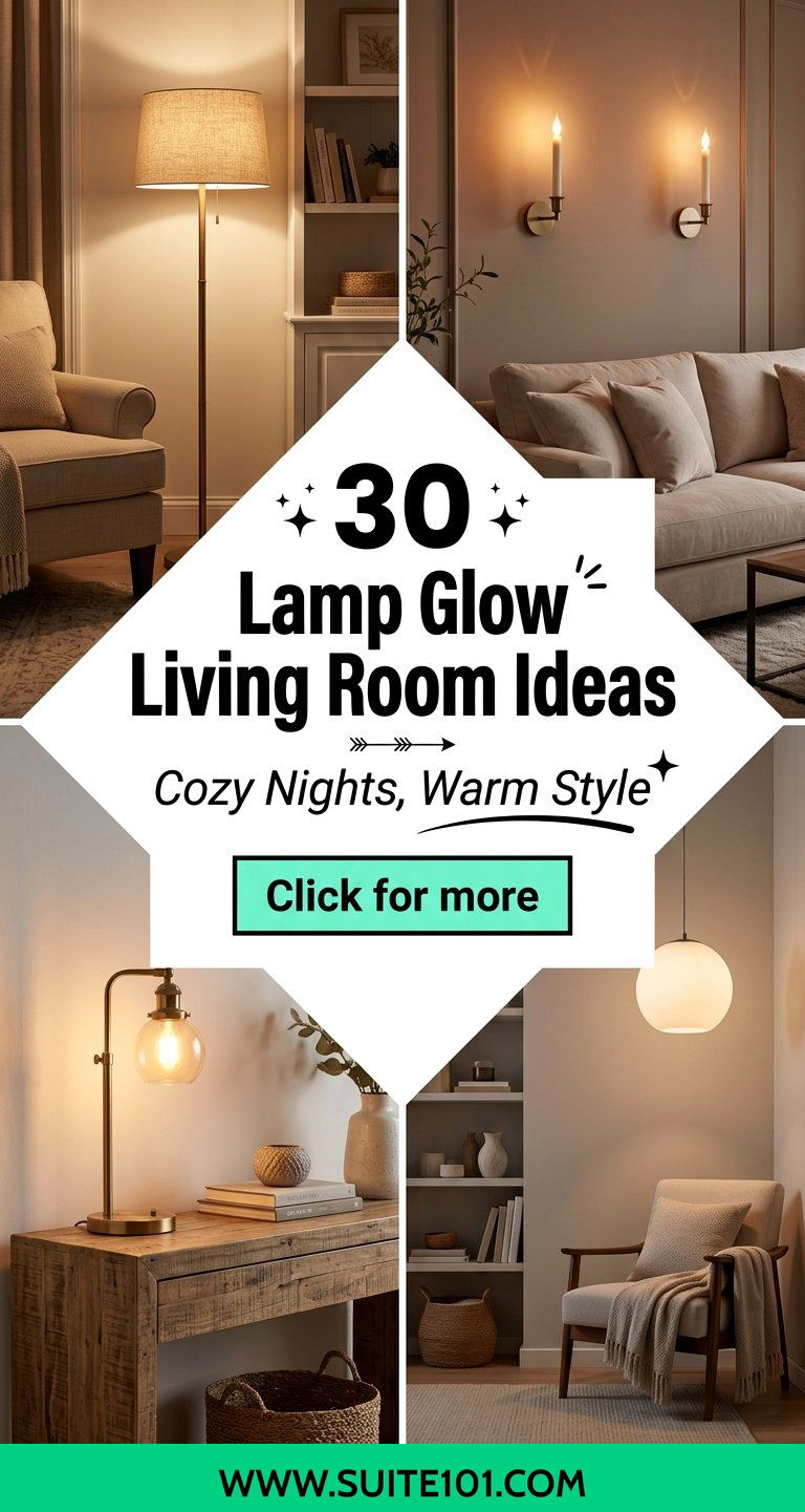 30 Lamp Glow Living Room Ideas for Cozy Nights and Warm Style - 30 Lamp Glow Living Room Ideas for Cozy Nights and Warm Style