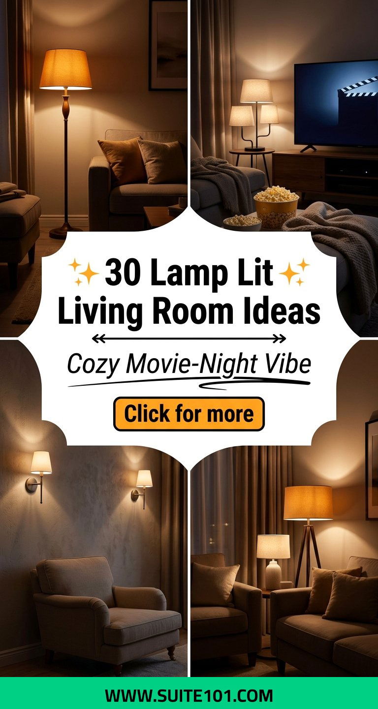 30 Lamp Lit Living Room Ideas For A Cozy Movie-Night Vibe - 30 Lamp Lit Living Room Ideas For A Cozy, Movie-Night Vibe