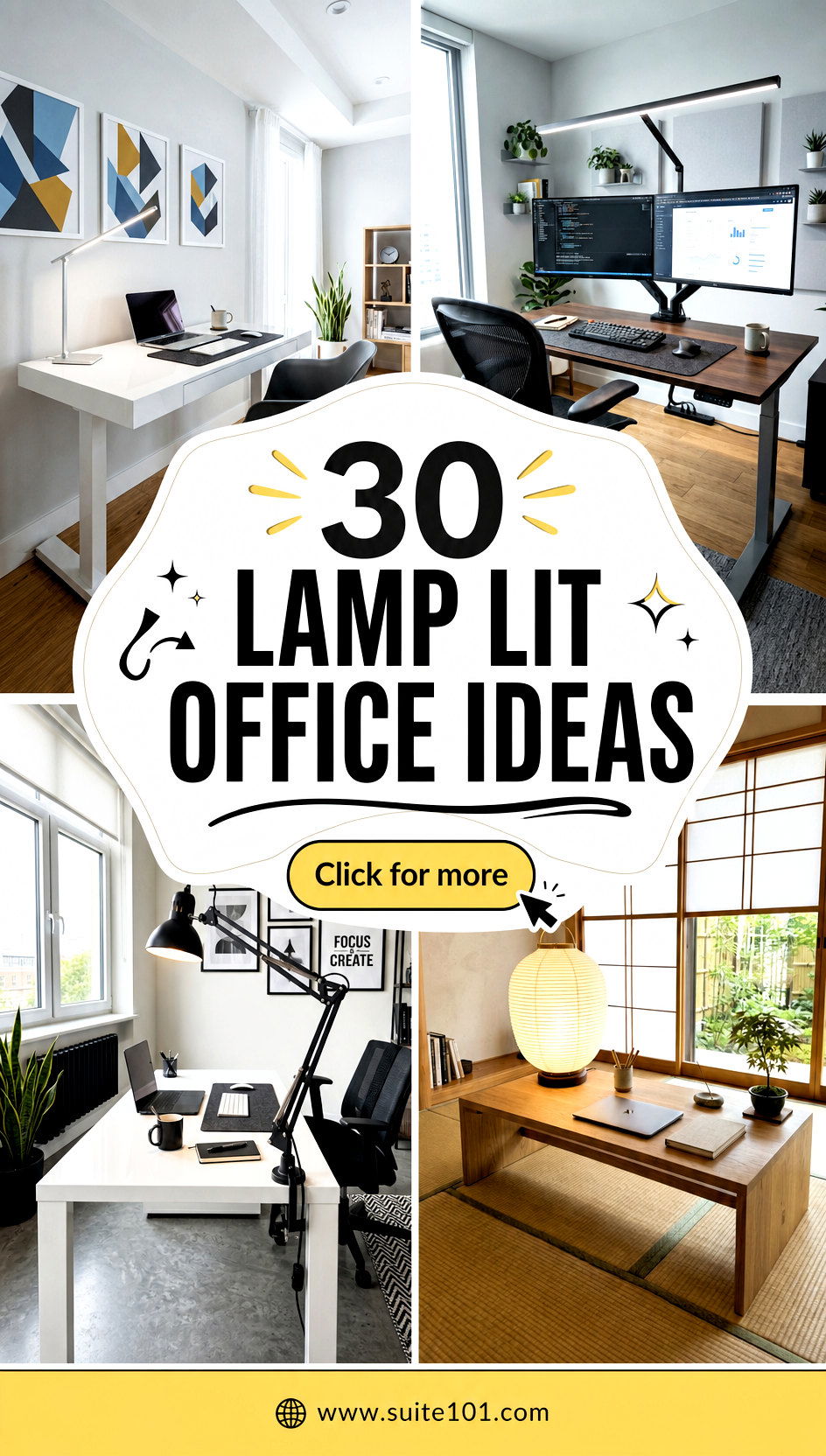 30 Lamp Lit Office Ideas for a Productive Cozy Workspace Glow - 30 Lamp Lit Office Ideas for a Productive, Cozy Workspace Glow