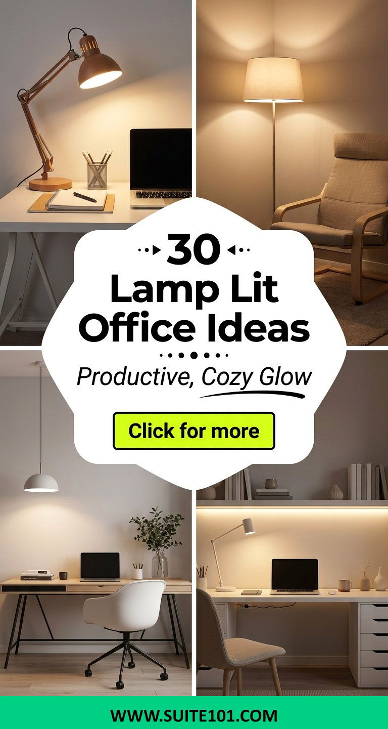 30 Lamp Lit Office Ideas for a Productive Cozy Workspace Glow - 30 Lamp Lit Office Ideas for a Productive, Cozy Workspace Glow