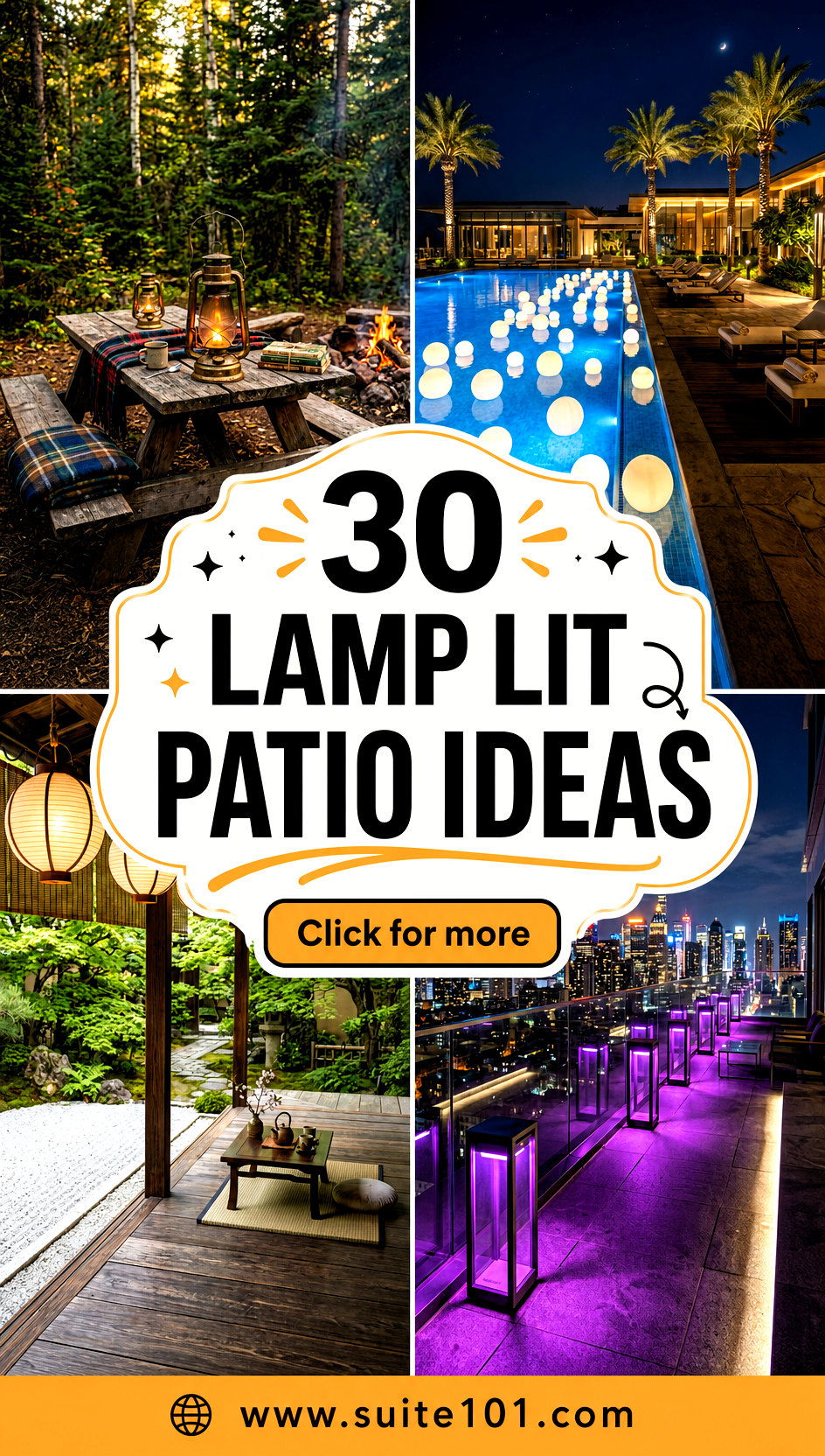 30 Lamp Lit Patio Ideas for Cozy Nights Outside All Year Round - 30 Lamp Lit Patio Ideas for Cozy Nights Outside, All Year Round