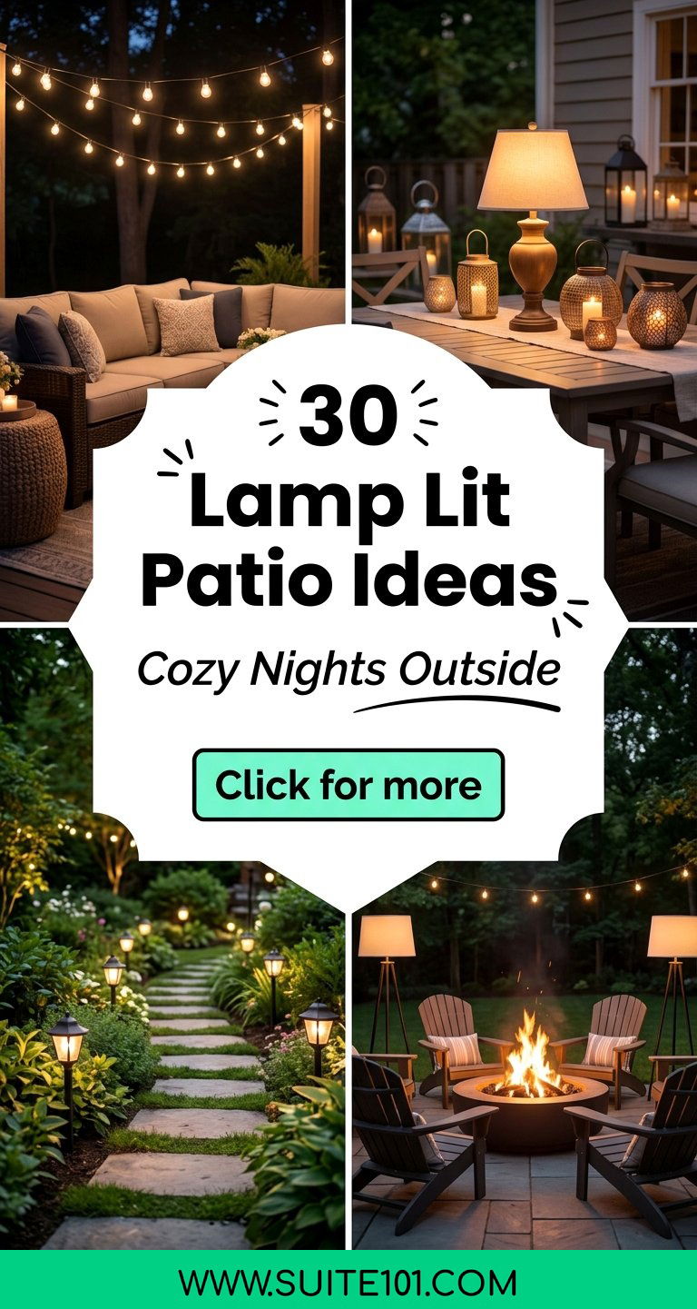 30 Lamp Lit Patio Ideas for Cozy Nights Outside All Year Round - 30 Lamp Lit Patio Ideas for Cozy Nights Outside, All Year Round