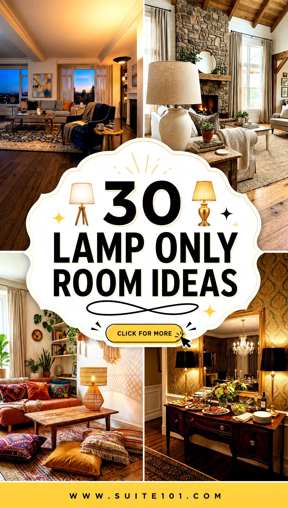 30 Lamp Only Room Ideas for Warm Light Without Overhead Fixtures - 30 Lamp Only Room Ideas for Warm Light Without Overhead Fixtures