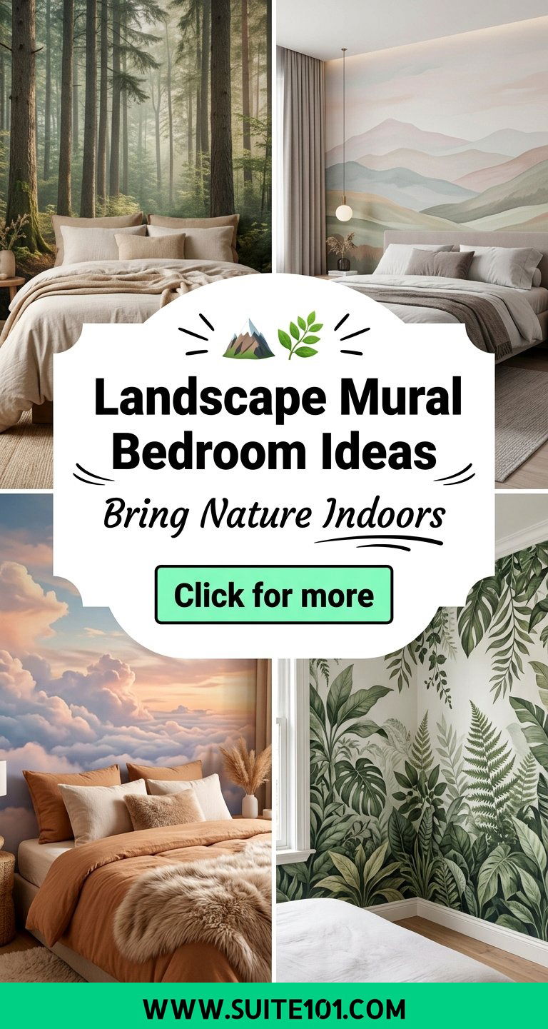 30 Landscape Mural Bedroom Ideas to Bring Nature Indoors - 30 Landscape Mural Bedroom Ideas to Bring Nature Indoors