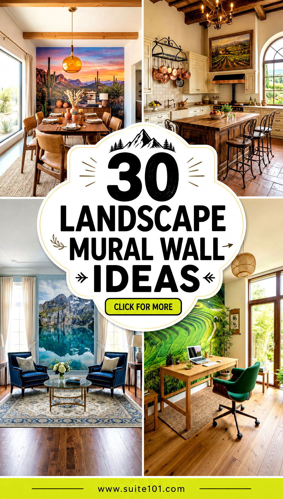 30 Landscape Mural Wall Ideas to Transform Any Room Instantly - 30 Landscape Mural Wall Ideas to Transform Any Room Instantly