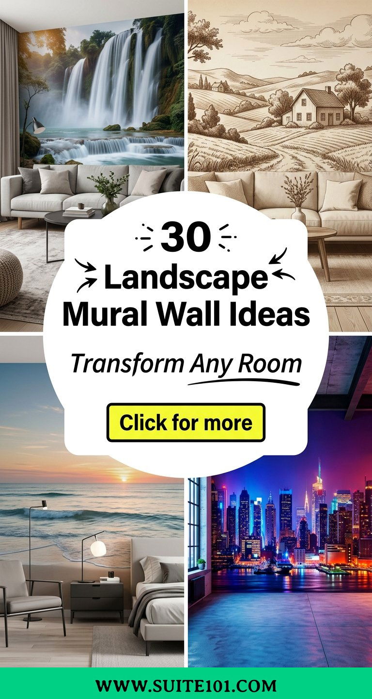 30 Landscape Mural Wall Ideas to Transform Any Room Instantly - 30 Landscape Mural Wall Ideas to Transform Any Room Instantly