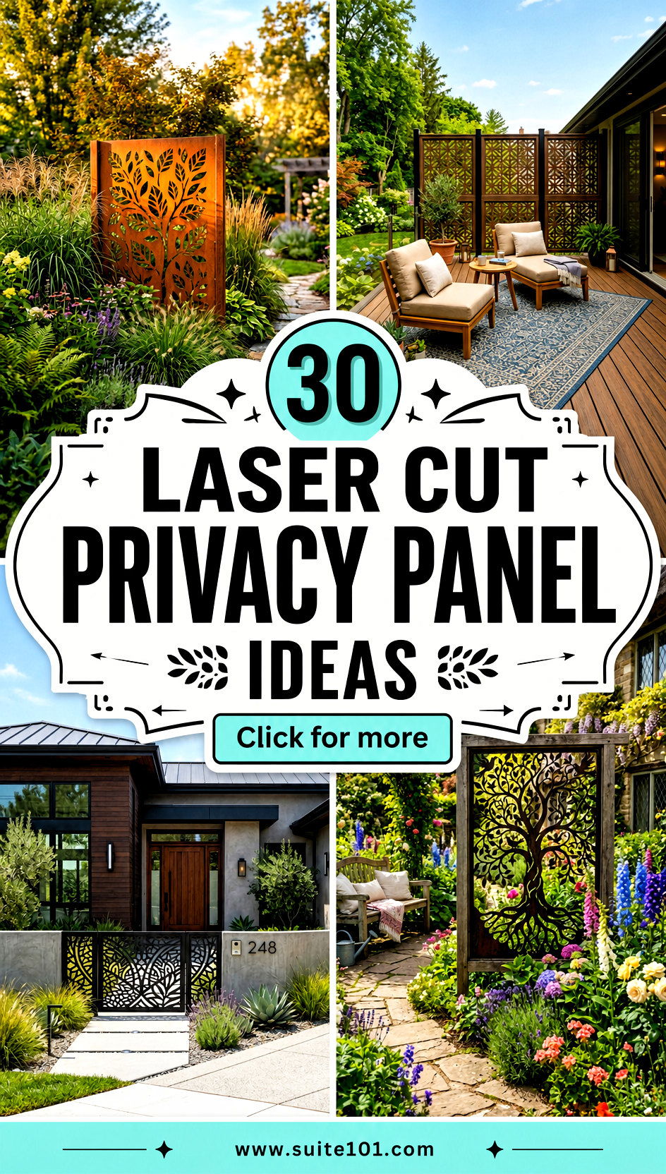 30 Laser Cut Privacy Panel Ideas For Stylish Secluded Outdoor - 30 Laser Cut Privacy Panel Ideas For Stylish, Secluded Outdoor