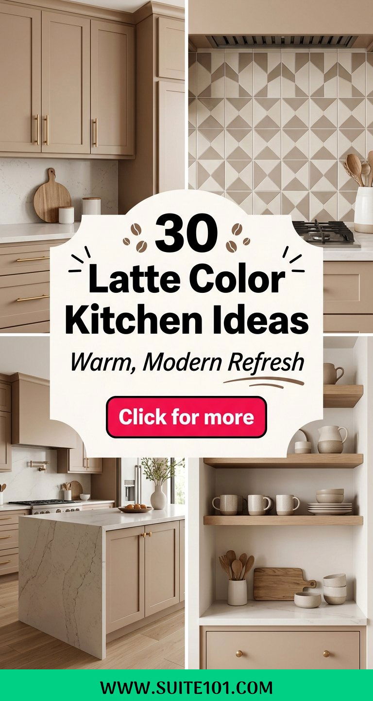 30 Latte Color Kitchen Ideas for a Warm Modern Refresh - 30 Latte Color Kitchen Ideas for a Warm, Modern Refresh