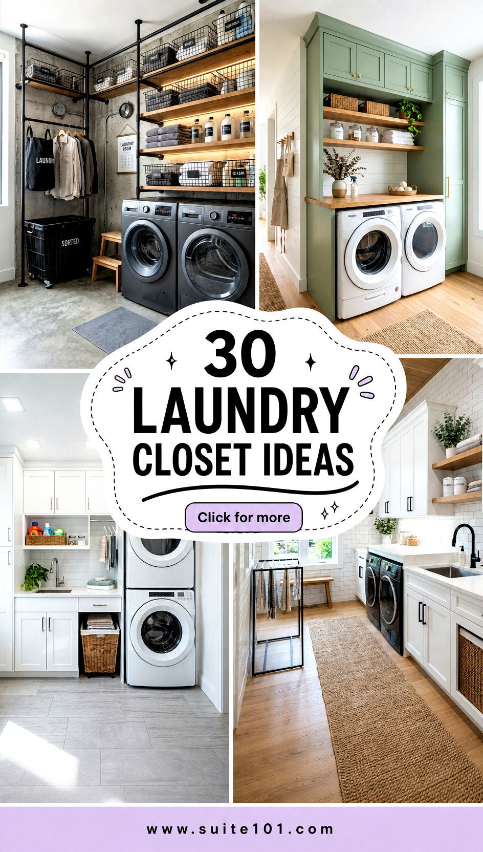 30 Laundry Closet Ideas For A Neat Functional Clutter-Free Setup - 30 Laundry Closet Ideas For A Neat, Functional Clutter-Free Setup