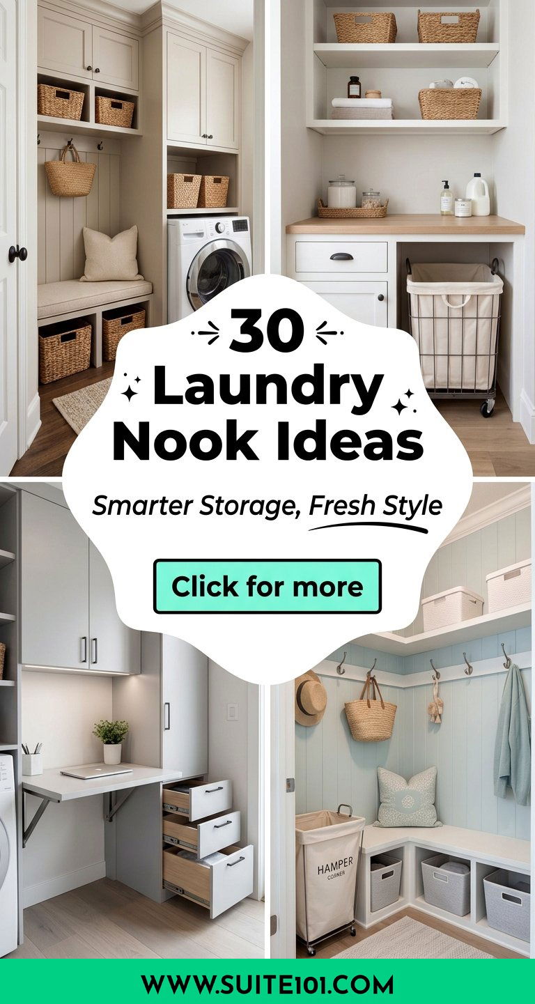 30 Laundry Nook Ideas for Smarter Storage and Fresh Style - 30 Laundry Nook Ideas for Smarter Storage and Fresh Style