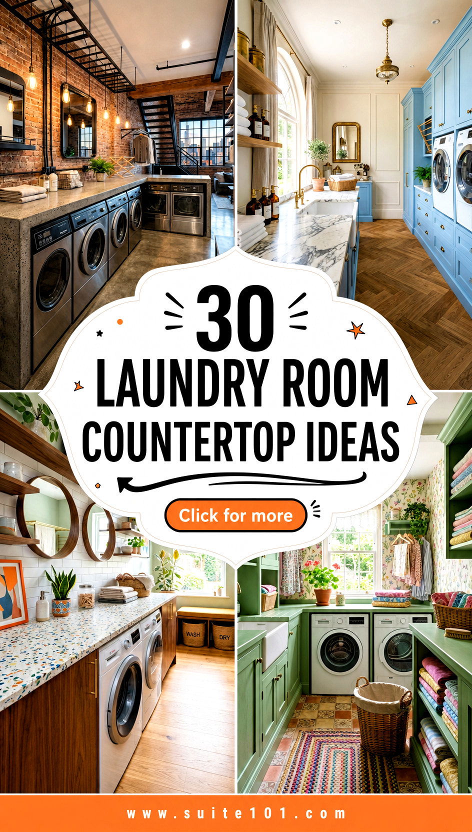 30 Laundry Room Countertop Ideas for Durable Style Youll Love - 30 Laundry Room Countertop Ideas for Durable Style You'll Love