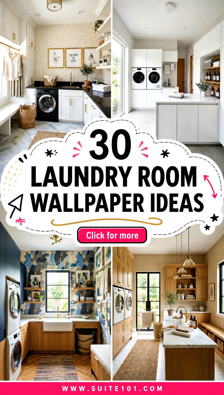30 Laundry Room Wallpaper Ideas for a Bold Cozy Makeover - 30 Laundry Room Wallpaper Ideas for a Bold, Cozy Makeover