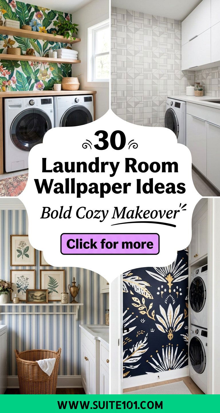 30 Laundry Room Wallpaper Ideas for a Bold Cozy Makeover - 30 Laundry Room Wallpaper Ideas for a Bold, Cozy Makeover