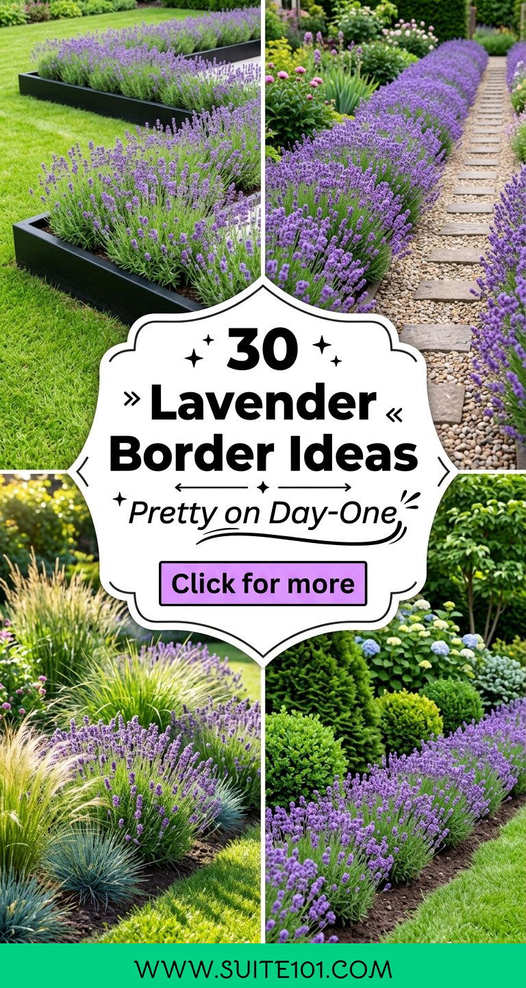 30 Lavender Border Ideas for a Stunning Low-Maintenance Edging - 30 Lavender Border Ideas for a Stunning, Low-Maintenance Edging
