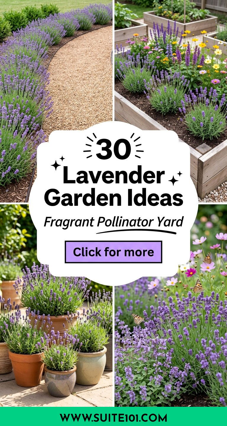 30 Lavender Garden Ideas for a Fragrant Pollinator-Friendly Yard - 30 Lavender Garden Ideas for a Fragrant, Pollinator-Friendly Yard