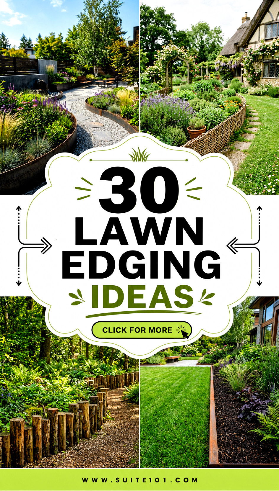30 Lawn Edging Ideas to Define Beds and Boost Curb Appeal - 30 Lawn Edging Ideas to Define Beds and Boost Curb Appeal