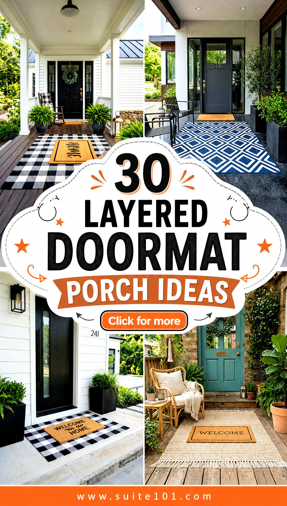 30 Layered Doormat Porch Ideas for Cozy Curb Appeal Every Day - 30 Layered Doormat Porch Ideas for Cozy Curb Appeal Every Day
