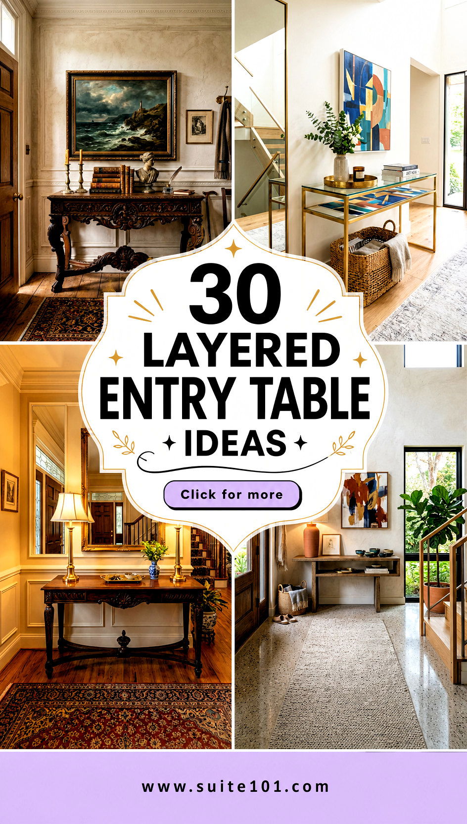 30 Layered Entry Table Ideas for a Stylish First Impression - 30 Layered Entry Table Ideas for a Stylish First Impression