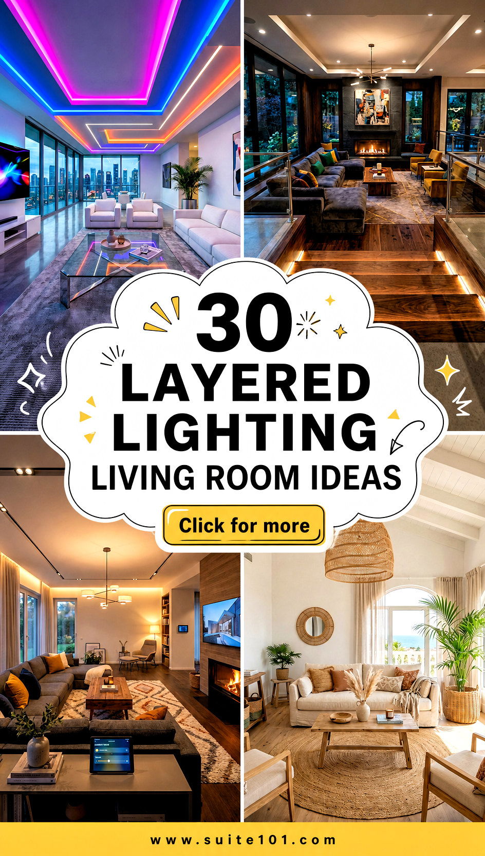 30 Layered Lighting Living Room Ideas for Cozy Brighter Evenings - 30 Layered Lighting Living Room Ideas for Cozy, Brighter Evenings