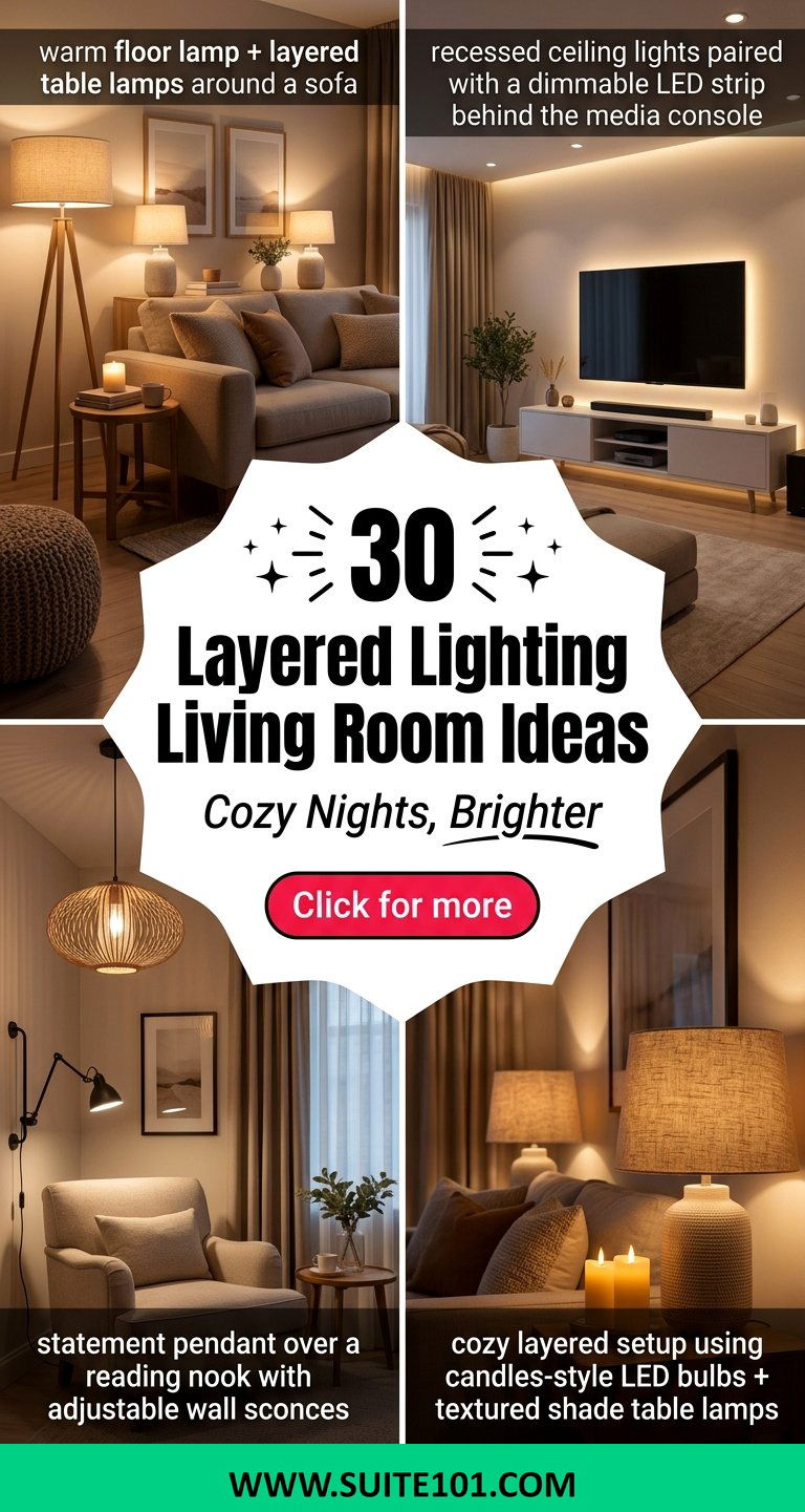 30 Layered Lighting Living Room Ideas for Cozy Brighter Evenings - 30 Layered Lighting Living Room Ideas for Cozy, Brighter Evenings