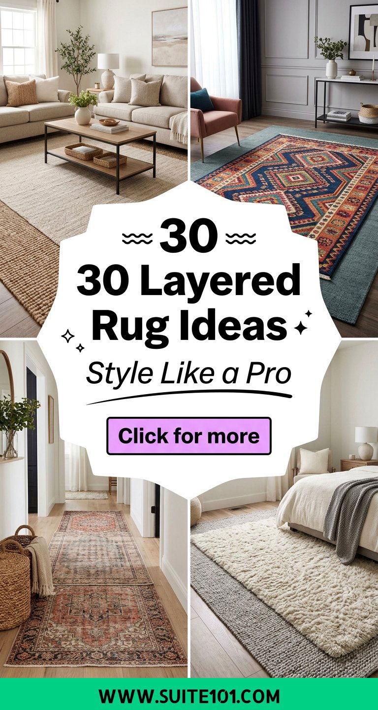 30 Layered Rug Ideas to Style Your Living Room Like a Pro - 30 Layered Rug Ideas to Style Your Living Room Like a Pro