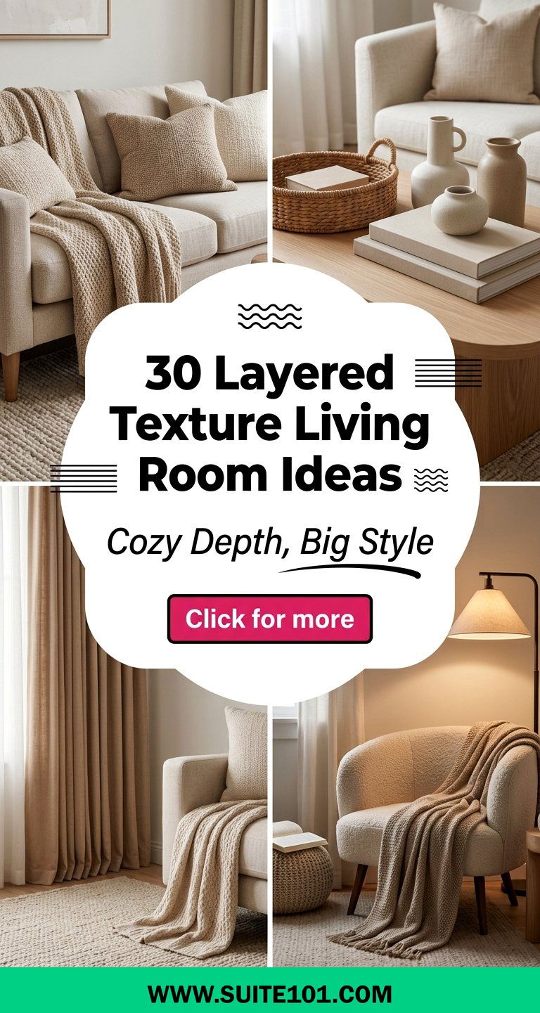 30 Layered Texture Living Room Ideas for Cozy Depth and Style - 30 Layered Texture Living Room Ideas for Cozy Depth and Style