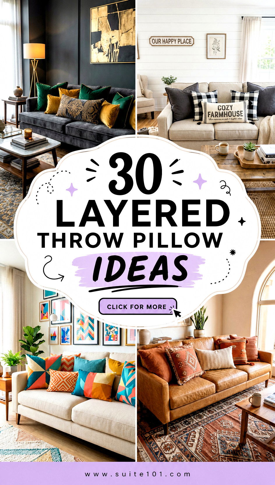 30 Layered Throw Pillow Ideas for a Cozier Stylish Sofa - 30 Layered Throw Pillow Ideas for a Cozier, Stylish Sofa