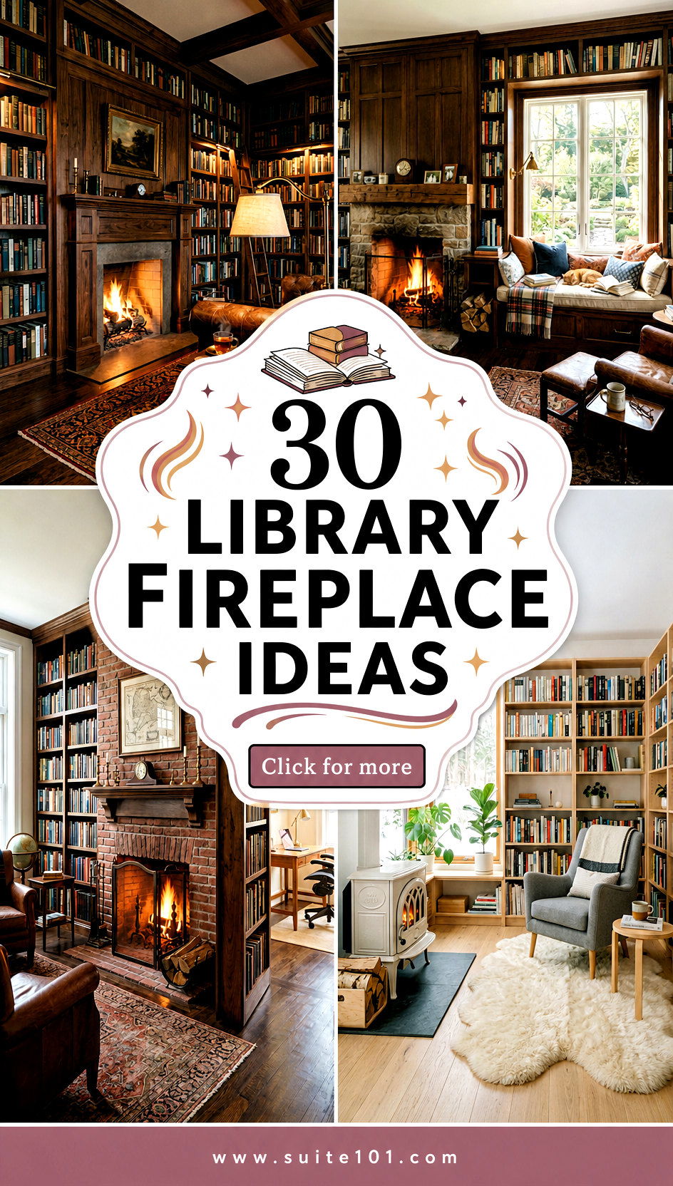 30 Library Fireplace Ideas to Style Your Cozy Reading Corner - 30 Library Fireplace Ideas to Style Your Cozy Reading Corner