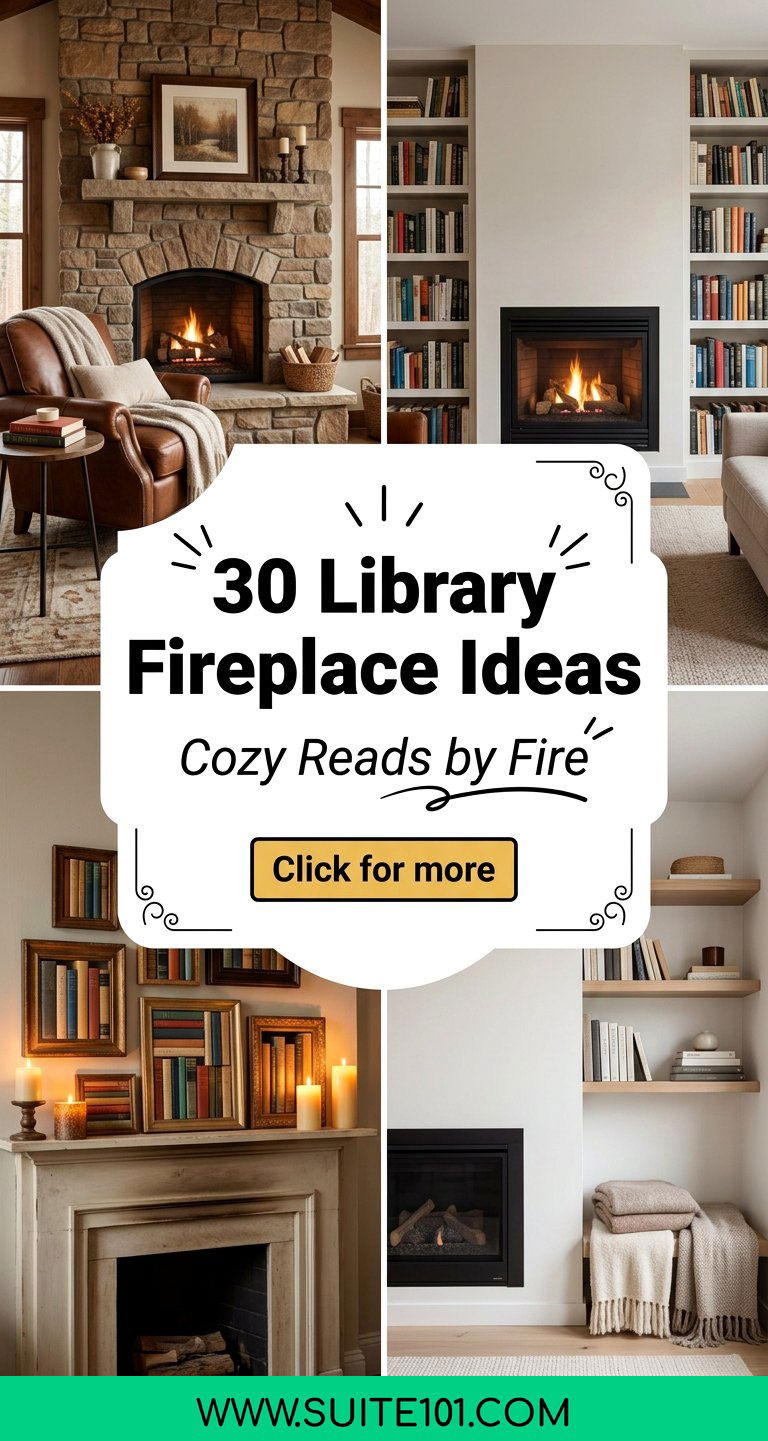 30 Library Fireplace Ideas to Style Your Cozy Reading Corner - 30 Library Fireplace Ideas to Style Your Cozy Reading Corner