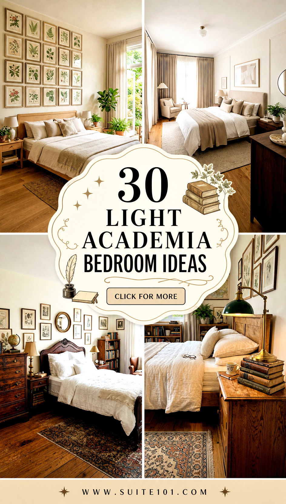 30 Light Academia Bedroom Ideas for a Cozy Classic Retreat - 30 Light Academia Bedroom Ideas for a Cozy, Classic Retreat