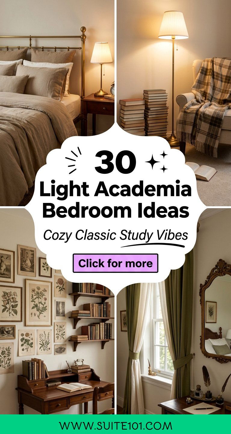 30 Light Academia Bedroom Ideas for a Cozy Classic Retreat - 30 Light Academia Bedroom Ideas for a Cozy, Classic Retreat