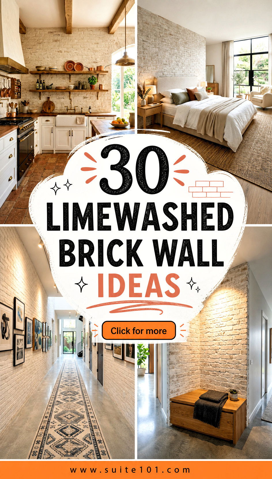 30 Limewashed Brick Wall Ideas for a Fresh Textured Look - 30 Limewashed Brick Wall Ideas for a Fresh, Textured Look
