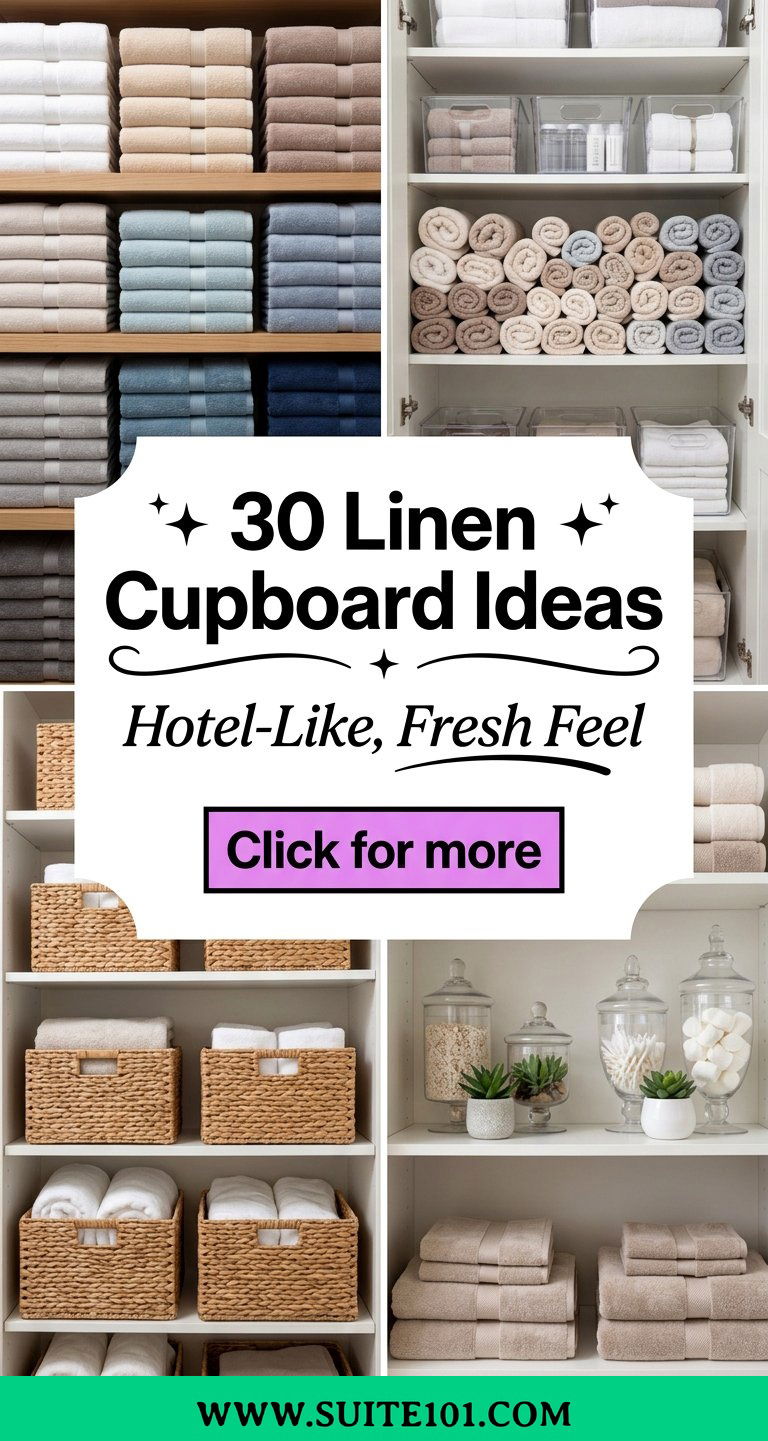 30 Linen Cupboard Styling Ideas for a Fresh Hotel-Like Look - 30 Linen Cupboard Styling Ideas for a Fresh, Hotel-Like Look