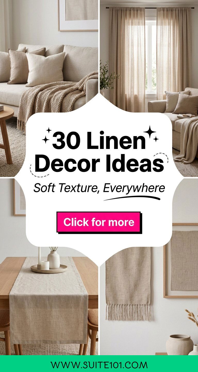 30 Linen Decor Ideas to Add Soft Texture Everywhere Today - 30 Linen Decor Ideas to Add Soft Texture Everywhere Today