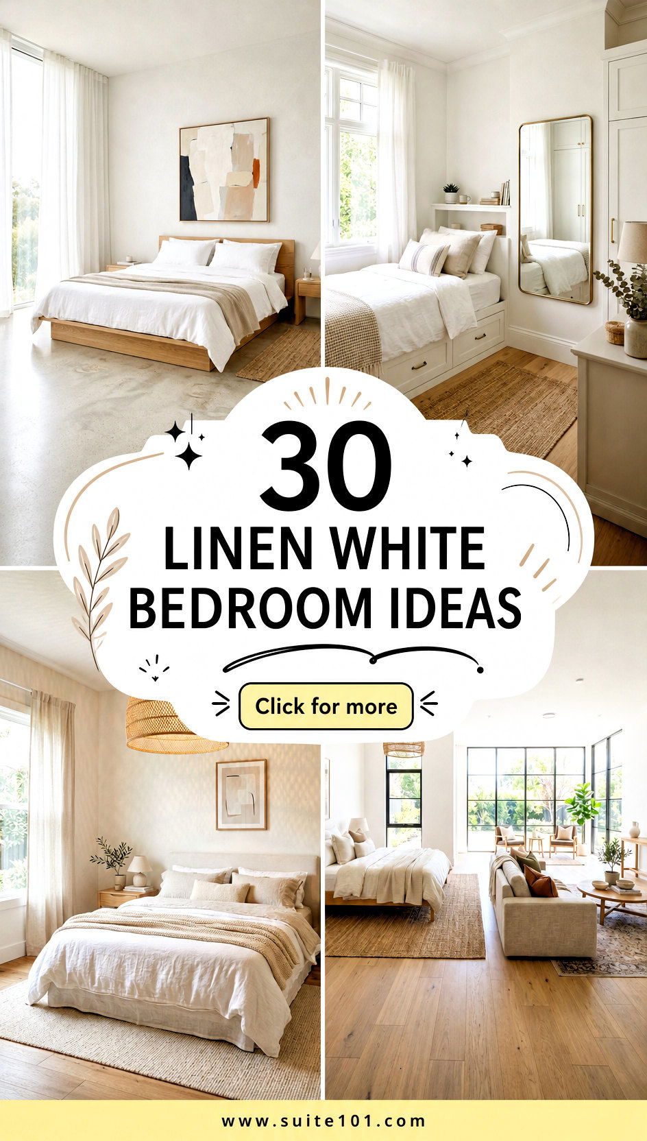 30 Linen White Bedroom Ideas for Bright Airy Style Wins - 30 Linen White Bedroom Ideas for Bright, Airy Style Wins