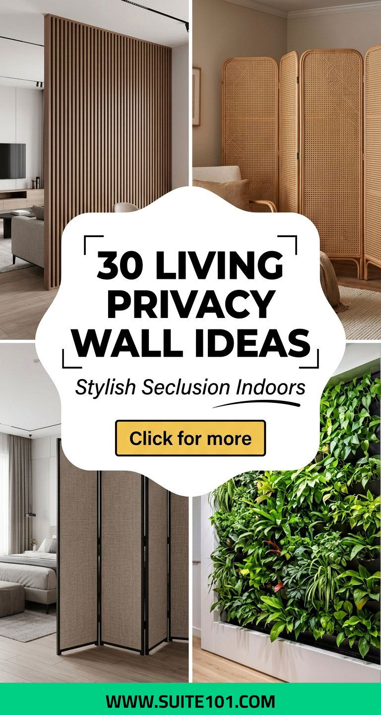 30 Living Privacy Wall Ideas for Stylish Seclusion Indoors - 30 Living Privacy Wall Ideas for Stylish Seclusion Indoors