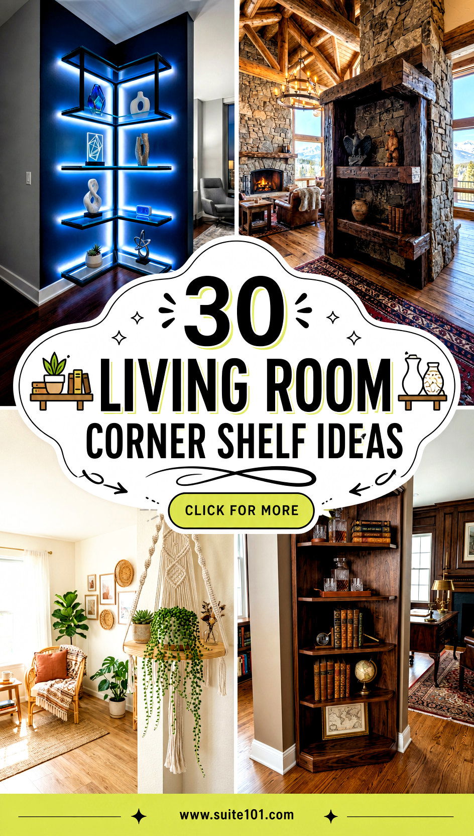 30 Living Room Corner Shelf Ideas to Showcase Your Style - 30 Living Room Corner Shelf Ideas to Showcase Your Style