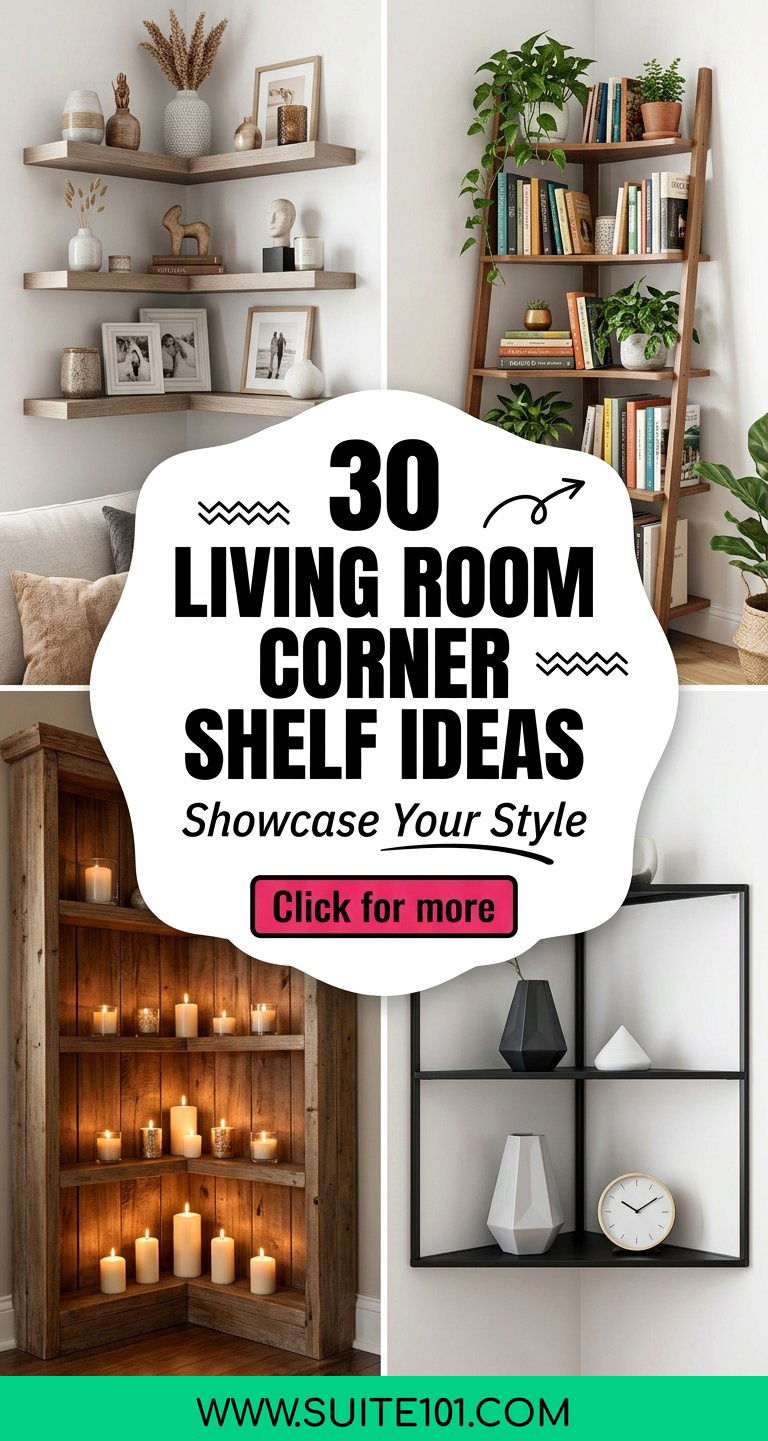 30 Living Room Corner Shelf Ideas to Showcase Your Style - 30 Living Room Corner Shelf Ideas to Showcase Your Style