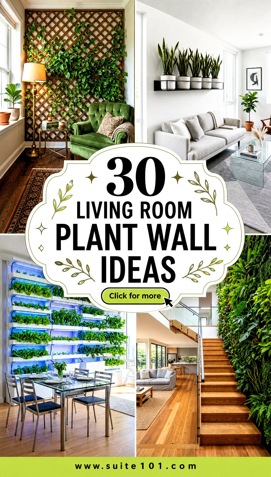 30 Living Room Plant Wall Ideas for a Fresh Green Look Today - 30 Living Room Plant Wall Ideas for a Fresh Green Look Today
