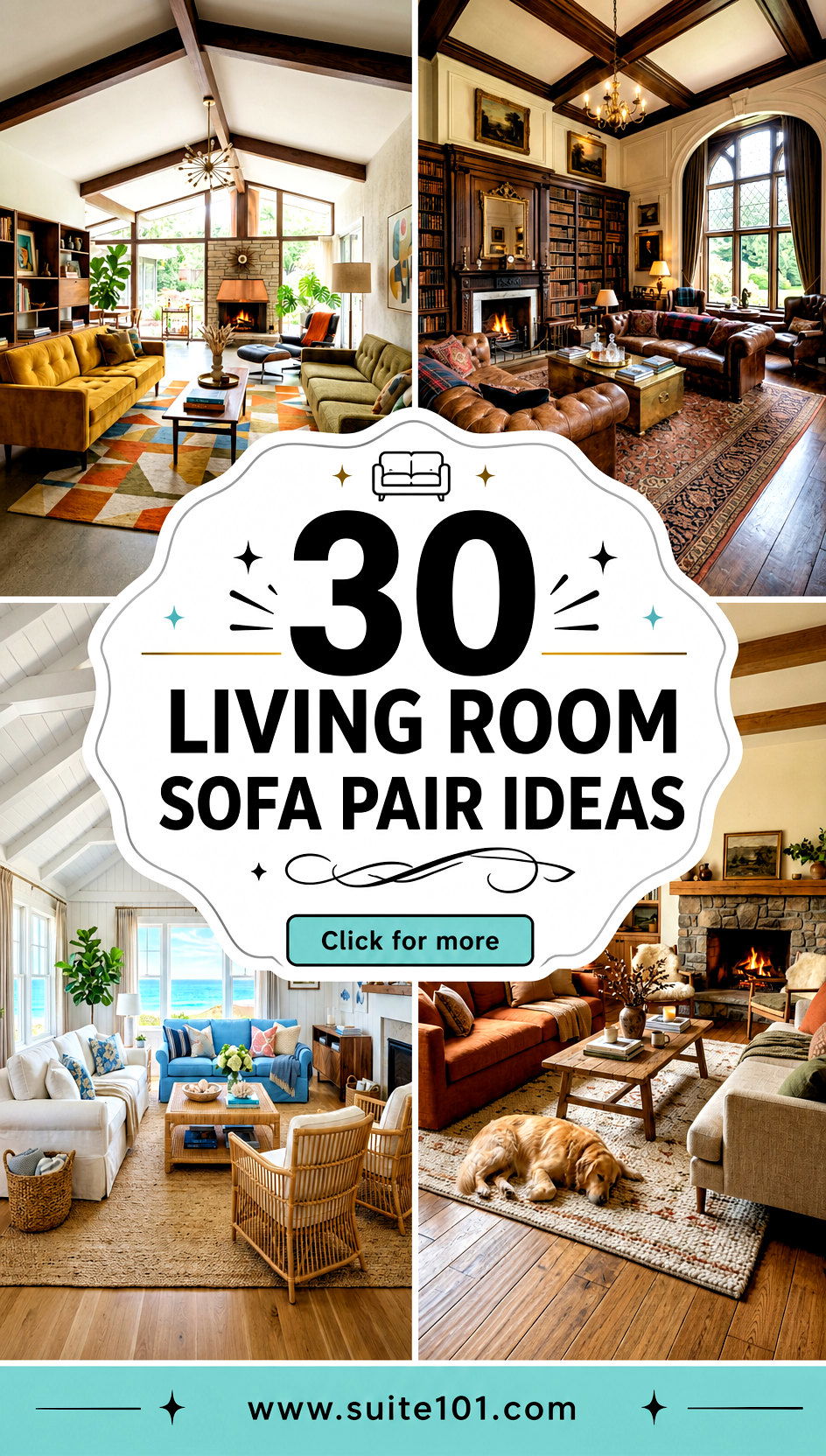 30 Living Room Sofa Pair Ideas for a Balanced Modern Look - 30 Living Room Sofa Pair Ideas for a Balanced, Modern Look