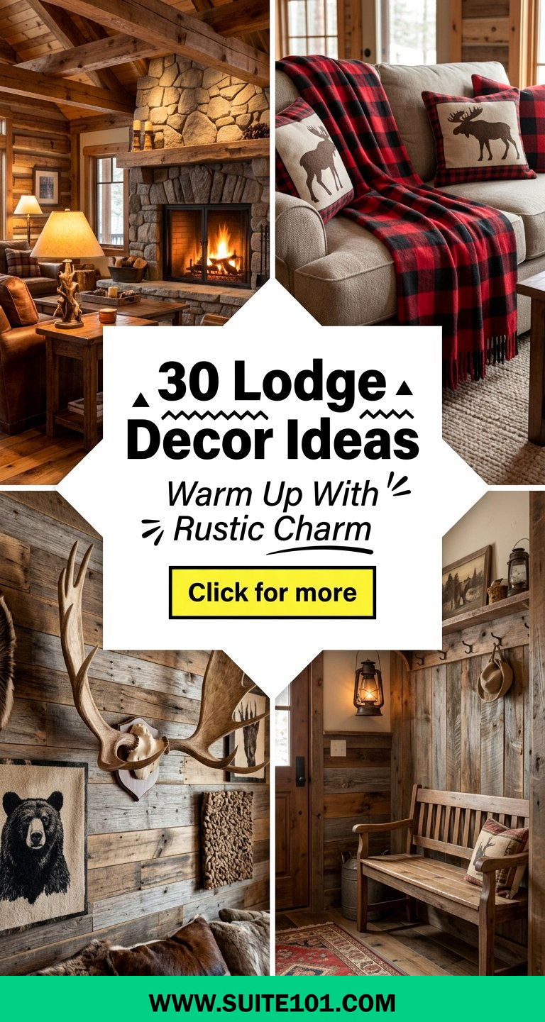 30 Lodge Decor Ideas to Warm Up Your Home With Rustic Charm - 30 Lodge Decor Ideas to Warm Up Your Home With Rustic Charm