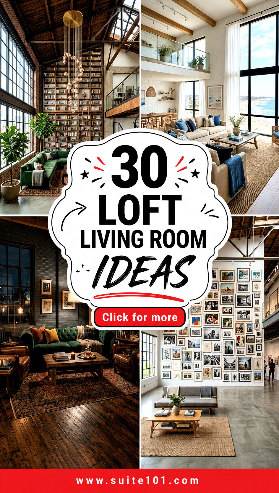 30 Loft Living Room Ideas to Make Your High Ceilings Cozy - 30 Loft Living Room Ideas to Make Your High Ceilings Cozy