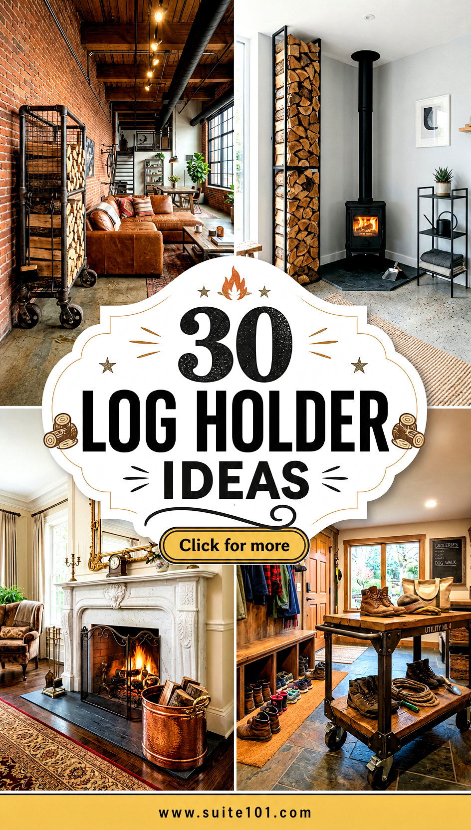 30 Log Holder Ideas to Organize Firewood Neatly by the Hearth - 30 Log Holder Ideas to Organize Firewood Neatly by the Hearth