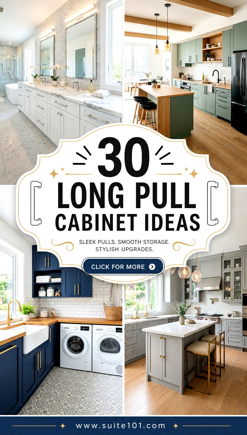 30 Long Pull Cabinet Ideas for Sleek Smooth Storage Upgrades - 30 Long Pull Cabinet Ideas for Sleek, Smooth Storage Upgrades
