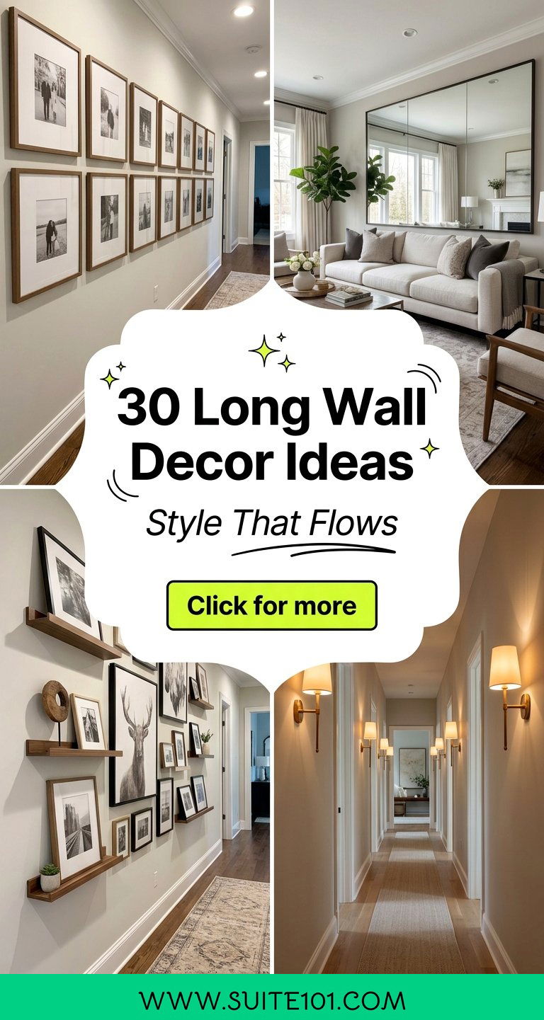 30 Long Wall Decor Ideas for Hallways Living Rooms and More - 30 Long Wall Decor Ideas for Hallways, Living Rooms & More