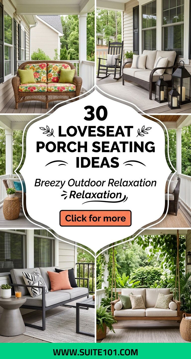 30 Loveseat Porch Seating Ideas for Breezy Outdoor Relaxation - 30 Loveseat Porch Seating Ideas for Breezy Outdoor Relaxation